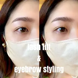 パリジェンヌラッシュリフト&眉スタイリング