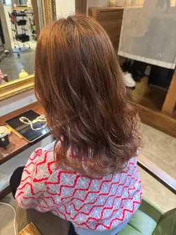 【コテ巻き風パーマ】カット➕髪質改善デジタルパーマ