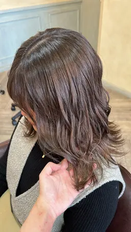 《黒髪卒業式大歓迎✨️》誰でも似合う！ベージュ系ワンカラー🧸📔(前髪カットサービス)