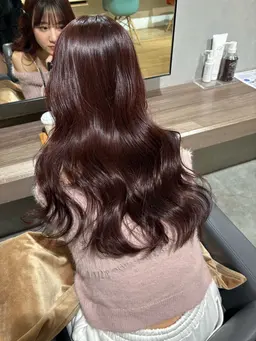 コテ巻きスタイリング