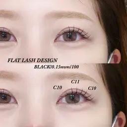 【オフ無料】フラットラッシュ100本 / カラーに変更OK★￥5000＋指名料¥300