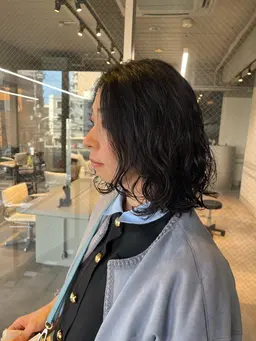 デジタルパーマ+カット+前処理中間処理+炭酸泉🫧