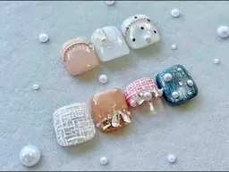 フット🦶親指アートコース🌷(サンプルから選べる✨カラー変更🉑)