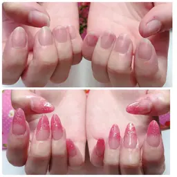 ❤艶々ジェルコート付き【スカルプ】クリア、ラメスカルプチュア😃【 長さ出し】全面ラメ、ラメグラ🌈🌈【オフなしの方】