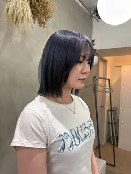 カット+ブリーチ込みダブルカラー+marbb