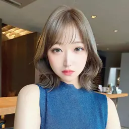 ダメージレスで大人気❣️レディースカット＋ブリーチなしダブルカラー🩷＋内部補修トリートメント