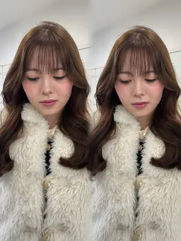 【人気No. 1】イルミナカラー（アディクシーに変更可）➕トレンドカット★2STEPトリートメント★➕コテ巻スタイリング