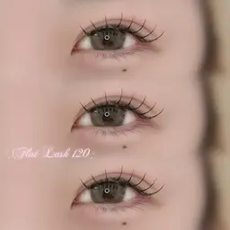 フラットラッシュ120本🎀(片目60本ずつ)