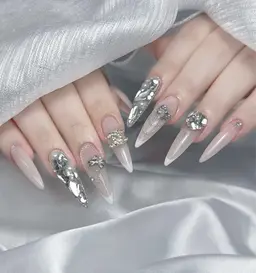 【長さだし10本】🌷ジェル6本アート・パーツ付け放題得💕8800¥🌸