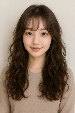 ロングカット➕ゆるふわパーマ➕𝐦𝐢𝐥𝐛𝐨𝐧トリートメント☁️