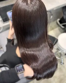 ツヤ髪ワンカラー + Aujuaトリートメント
