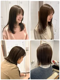 🩵透明感と柔らかさのあるカラー🩵＋艶トリートメント✨