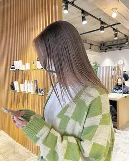 🌈🌟たっぷり透明感🌟🌈ダメージレス🙅‍♀️【カット+ブリーチなしダブルカラー+最新Tr】