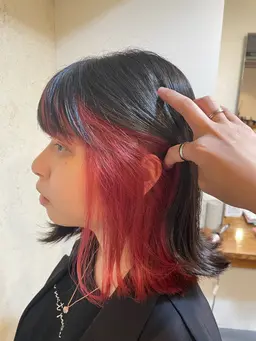 🖤【インナーカラー】ダブルカラー＋色持ちトリートメント