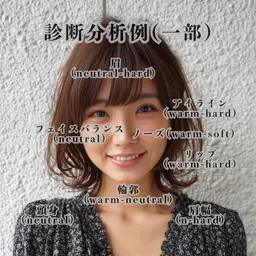 カット、Plus365システムトリートメントカラー、シリコン&オイルリセット素髪スパ、パーソナルカラー&ヘア診断