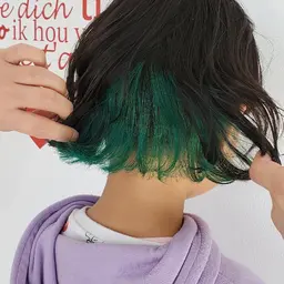 【隠すも目立つも叶えたい】インナーカラー+ベースカラー＋カット→16980