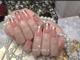 💖handネイル💖🌼フレンチ、ガラスフレンチネイル🌼