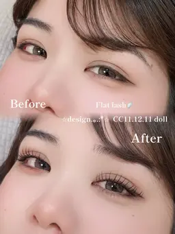 【2回目の方限定✨】まつ毛エクステフラットラッシュ80本(お仕上げコーティング付き)