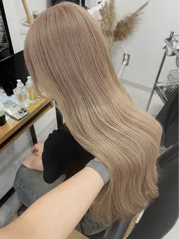 全頭or根本のみ ケアブリーチ+カットカラー【#ハイトーン#ダブルカラー】