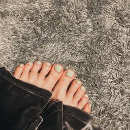 【オフなし】フットワンカラーネイル🩵