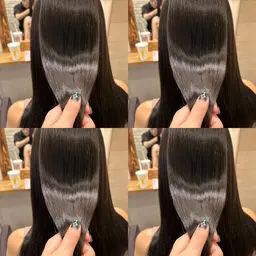 💎【髪質改善】Aujua5stepトリートメント＋超音波アイロン 【新宿 艶髪 ロング料金なし】