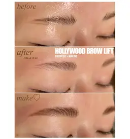 ｟再来｠メイク無し/ハリウッドブロウ