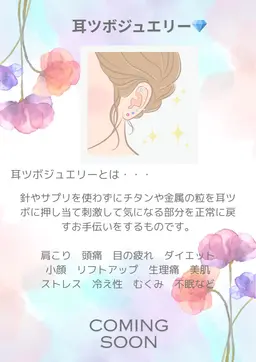 大人デザインの耳ツボジュエリー