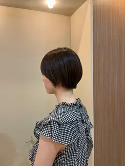 ショートカット＋透明感カラー＋髪質改善トリートメント🌷