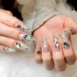 【つけ放題120分】チップ長さだし10本込み｜持ち込みデザインOK《ご新規様・当店付替オフ無料》