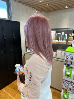 ❤️🤍❤️ダブルカラー（ケアブリーチ＋カラー）＋クイックトリートメント¥14300