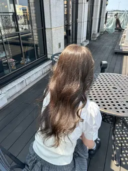 🤍人気メニュー🤍ダメージレス艶髪🇰🇷💕　イルミナカラー + TOKIOトリートメント + カット
