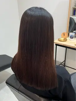 縮毛矯正全体✨(カット無し)シャンプーブロー込み