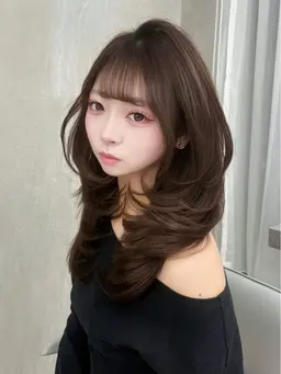 【🩷テストモデル様🩷】⚠️胸上​〜​胸下ロングの方限定⚠️🖤レイヤーカット＋ワンカラー🖤