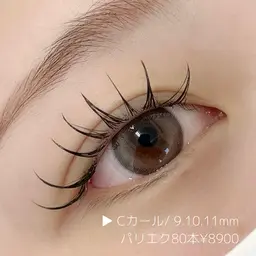 【LED変更無料💫】パリジェンヌラッシュリフト➕フラットラッシュ80本¥8900
