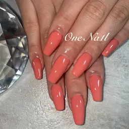 チップ長さだし/ワンカラー💜オフあり