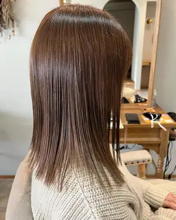 【伸ばしてる方にオススメ👼🏻】透明感カラー+2stepﾄﾘｰﾄﾒﾝﾄ