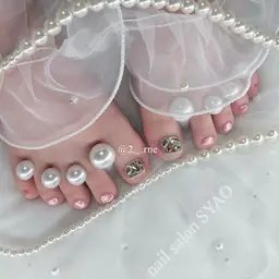 ♡フットネイル（親指2本アート）♡　オフなし