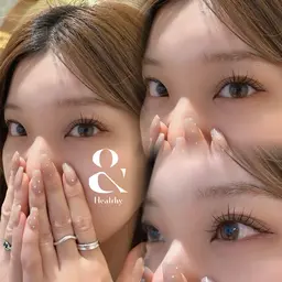 ⚠️10分前来店必須 【アンドヘルシー】エクステ×パーマ💎フラットラッシュLED 100本（オフ代別途¥550）