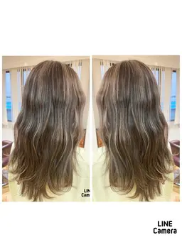 ✔🍊11月限定✨1日1名限定🍊秋得クーポン✨️ナチュラルハイライトカラー➕プチトリートメント➕コテ巻き✂️