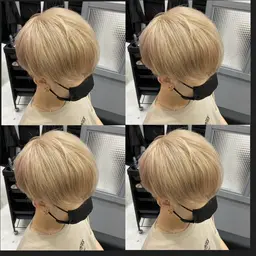 【⚡️メンズ透明感ハイトーン ⚡️⠀】✨透明感✨ダブルカラー✨（ブリーチ１回　カラー１回）