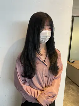 黒染めじゃない暗染めカラー♡⃛(学割U24)