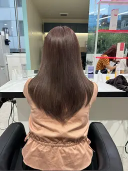 【期間限定🎨ワンカラー】🫧暗髪、透明感カラー🫧➕炭酸スパ💆‍♀️➕高濃度ヒアルロン酸トリートメント➕コテ巻き