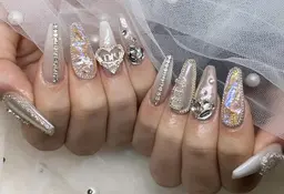 チップ長さだし+持ち込みデザイン(10本)(ジェルオフ+500円)