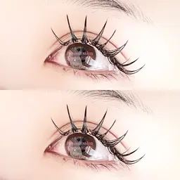 【束感韓流仕上げ🆗】全然取れないLEDフラットラッシュ140本までつけ放題 ¥9990❤️他店オフ+¥550