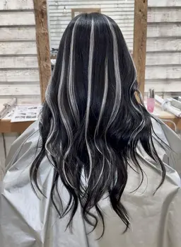 【立体感アップ】シールエクステ20本ハイライト ¥11000