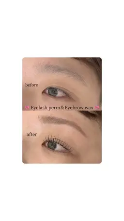 【セットメニュー】🎀次世代まつげパーマ＆眉毛ワックス🎀