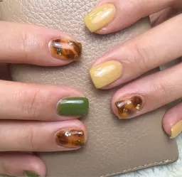 ワンカラーもアートも楽しみたい方に★Mコースアート3​〜​6本 オフ込み