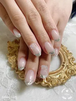 【オフ無料】ガラスフレンチ(時間内パーツ可能.有料)