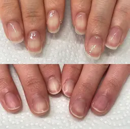 【オフ無し】自爪育成/クリアジェル仕上げ