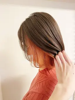 💖minimo限定💖インナーカラーorフェイスフレーミング🌈＋ハホニコトリートメント